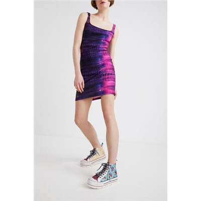 Sneakers altas plataforma patch floral
