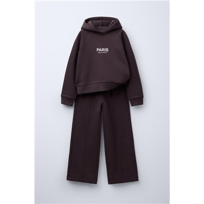 HOODIE AND WIDE-LEG TROUSERS SET