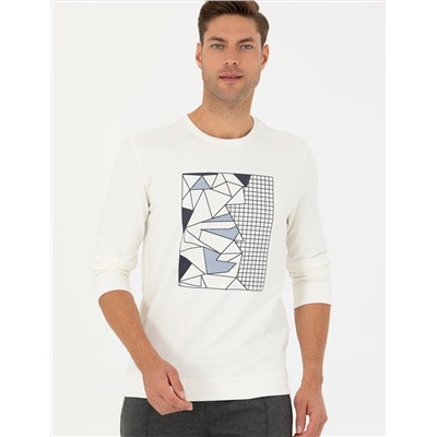 Ekru Regular Fit Sweatshirt