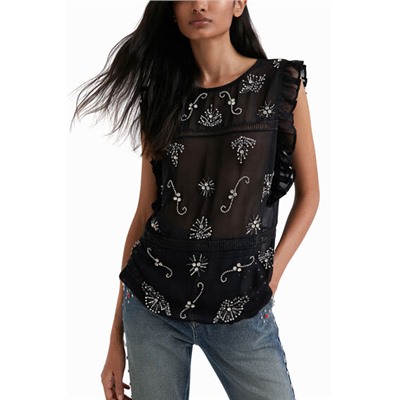 Blusa transparente Johnson Hartig