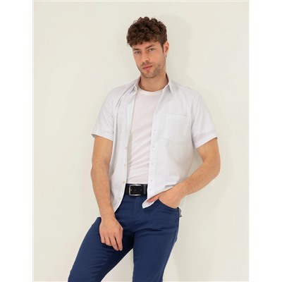 Mavi Regular Fit Kısa Kollu Gömlek