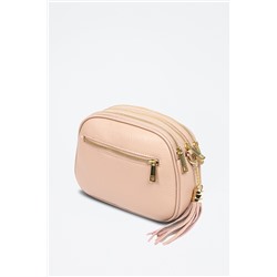 Bandolera de piel Rosa y dorado - Firenze Artegiani