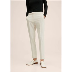 Pantalón traje slim fit -  Mujer | MANGO OUTLET Melilla
