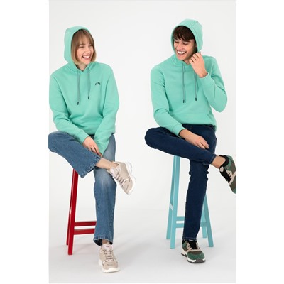 Erkek Mint Basic Sweatshirt