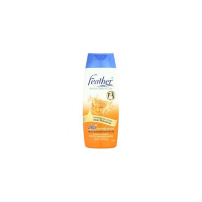 Крем-шампунь с протеинами шелка и медом от Feather 340 мл / Feather Nature Clean & Care Smooth & Manageable Shampoo 340 ml