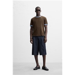 CAMISETA BÁSICA RIB CONTRASTE