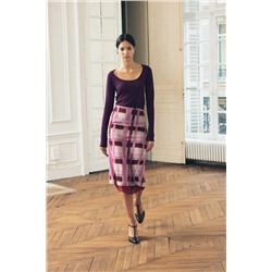 ZW COLLECTION PRINTED SKIRT
