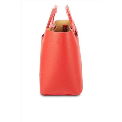 Bolso de piel y neceser Rita Rojo