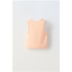 EMBROIDERED RIBBED T-SHIRT