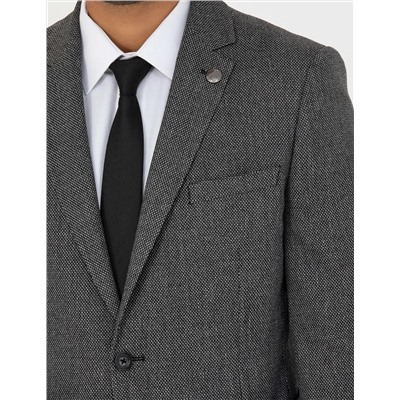 Siyah Ekstra Slim Fit Spor Ceket