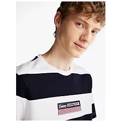 Hilfiger Box Logo Stripe T-Shirt