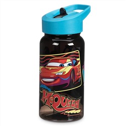 Cars Water Bottle with Flip Straw - Small
