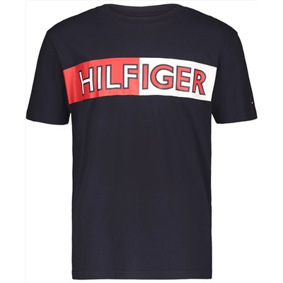 Tommy Hilfiger Big Boys Half Hilfiger Short Sleeve Tee