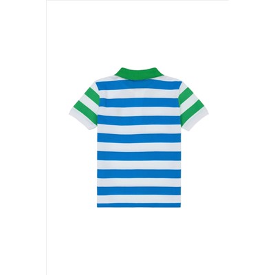 Erkek Çocuk Saks Polo Yaka Tişört