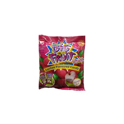Жевательные конфеты со вкусом личи Big Fruit от Mitmai 150 гр / Mitmai Big Fruit Candy Lychee 150gr
