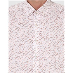 Açık Kahverengi Slim Fit Uzun Kollu Gömlek