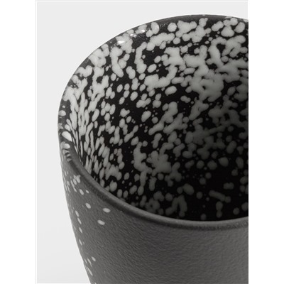 Кружка, 400 мл, фарфор P, черная, в белую крапинку, Caviar Galaxy