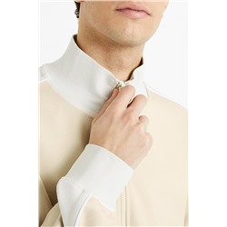 Sudadera Beige y blanco