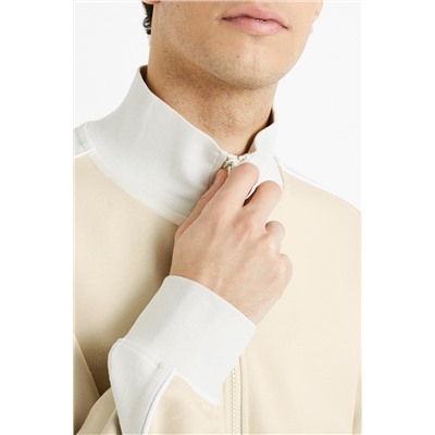 Sudadera Beige y blanco