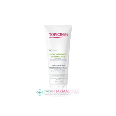 Topicrem AC Hydra Crème Hydratante Compensatrice Peaux Mixtes à Grasses 40ml