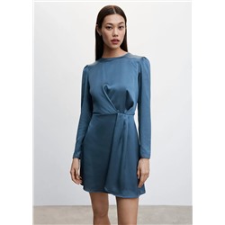 Vestido satinado -  Mujer | MANGO OUTLET España