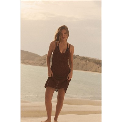 STRUCTURED KNIT MINI DRESS