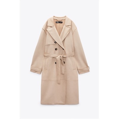 TRENCH LARGA EFECTO ANTE