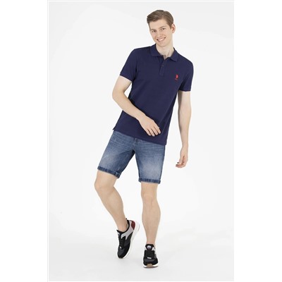 Erkek Lacivert Basic Polo Yaka Tişört