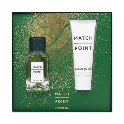 LACOSTE MATCH POINT edt MAN 50ml + 75ml sh/g