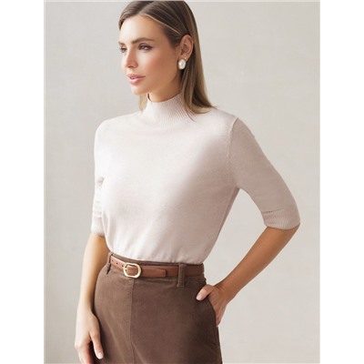 Джемпер тонкой вязки из хлопка с нейлоном