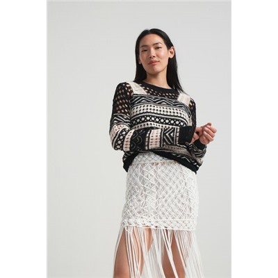 Jersey crochet semitransparente