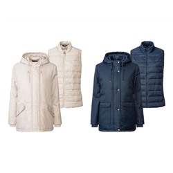 esmara® Damen 3-in-1-Allwetterparka mit Weste