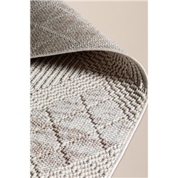 Clavier Saçaklı Halı - Kemik - 80x150 cm