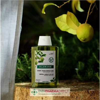 Klorane Cédrat - Shampoing Légèreté - Cheveux Normaux à Gras 200ml