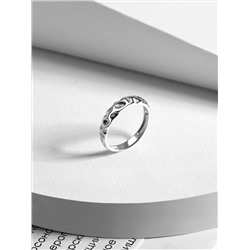 Кольцо из серебра родированное К-7565р