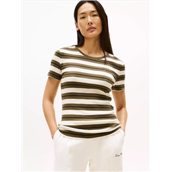 Stripe Crewneck T-Shirt