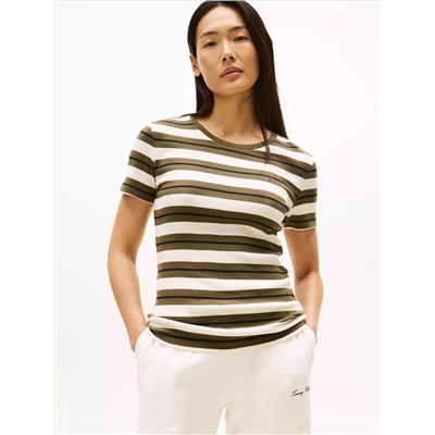 Stripe Crewneck T-Shirt