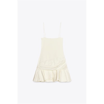 VOLUMINOUS COMBINED SHORT DRESS