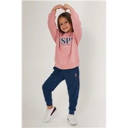 Kız Çocuk Toz Pembe Pijama Takımı