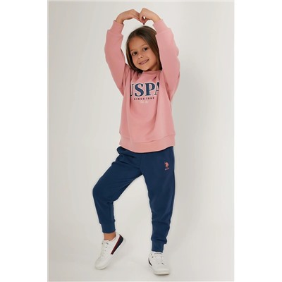 Kız Çocuk Toz Pembe Pijama Takımı