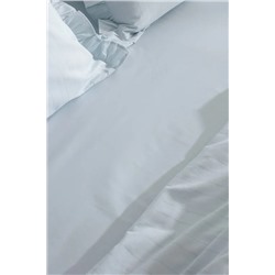 Julien King Size %100 Pamuk Fırfırlı Nevresim Takımı - Açık Mavi