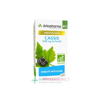 ArkoPharma ArkoGélules - Cassis - Mobilité Articulaire - BIO 45 gélules