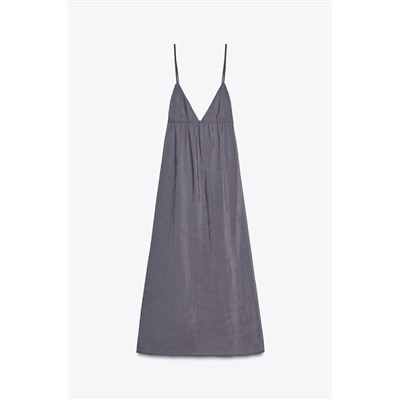 FLOWING STRAPPY MIDI DRESS
