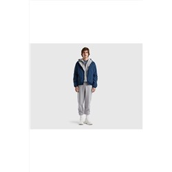 United Colors of Benetton Erkek Indigo Rüzgarlık Mont 123P2VDWUN01X-0Y3