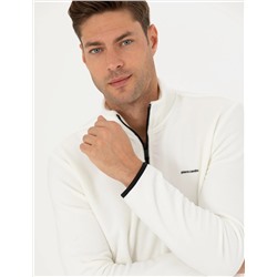 Ekru Regular Fit Polar Sweatshirt