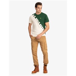 U.S. POLO ASSN. DIAGONAL COLORBLOCK T-SHIRT