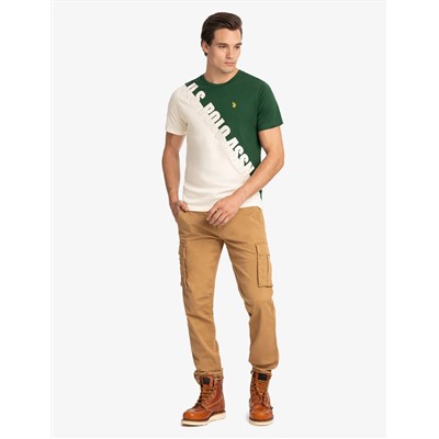 U.S. POLO ASSN. DIAGONAL COLORBLOCK T-SHIRT