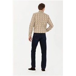 Erkek Eflatun Jean Pantolon