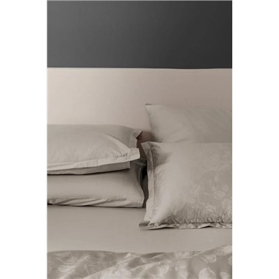 Avril King Size Baskılı - 300TC Saten Nevresim Takımı - Taş