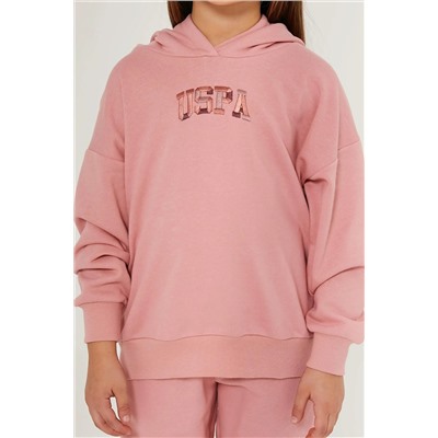 Kız Çocuk Toz Pembe Pijama Takımı